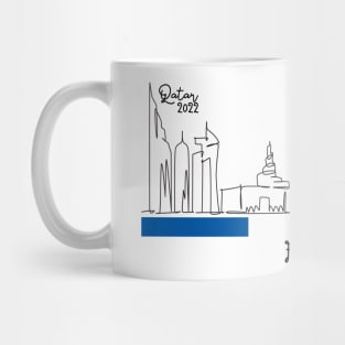 Doha Skyline - Qatar 2022 - France Mug